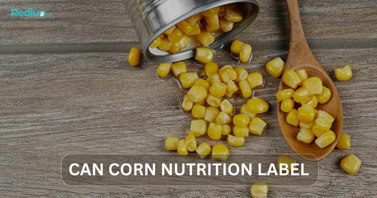 Can Corn Nutrition Label